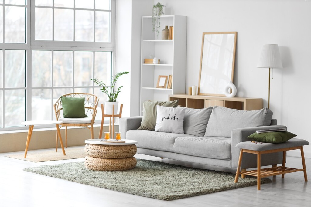 Salon bien rangé et ordré
